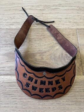 Handmade leather “chimney sweep” visor